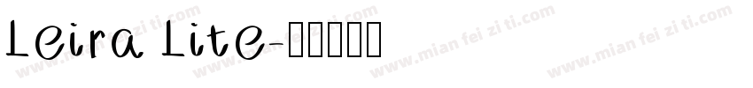 Leira Lite字体转换